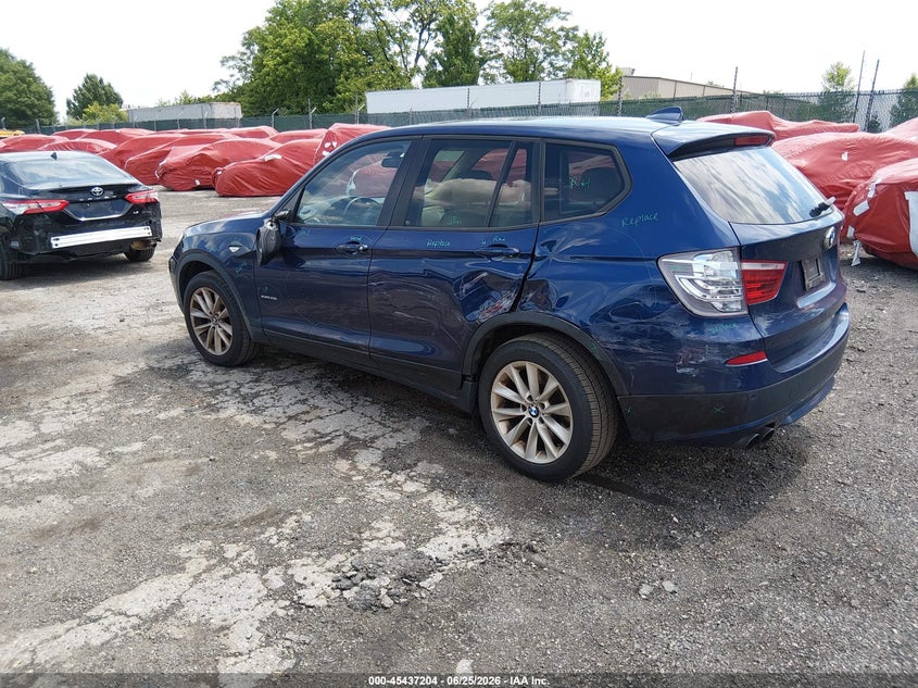 2013 BMW X3 VIN 5UXWX9C54D0A26982 IAAI salvage auction — SIDE, Salvage (Idaho), sold $625 on 2026-07-17 (photo 3)