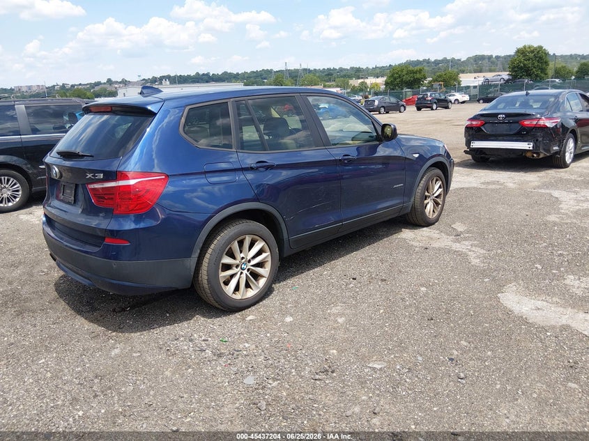 2013 BMW X3 VIN 5UXWX9C54D0A26982 IAAI salvage auction — SIDE, Salvage (Idaho), sold $625 on 2026-07-17 (photo 4)