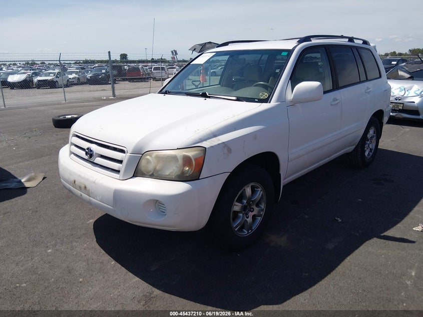 2005 Toyota Highlander VIN JTEGP21A350043747 IAAI salvage auction — RIGHT REAR, Salvage (Illinois), sold $375 on 2026-07-28 (photo 2)