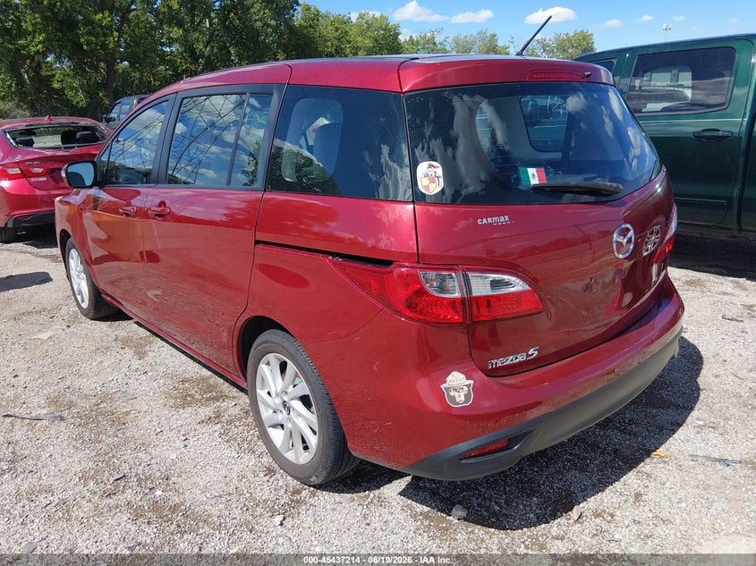 2015 Mazda 5 VIN JM1CW2BL4F0182079 IAAI salvage auction — FRONT END, Clear (Indiana), sold $75 on 2026-07-22 (photo 3)