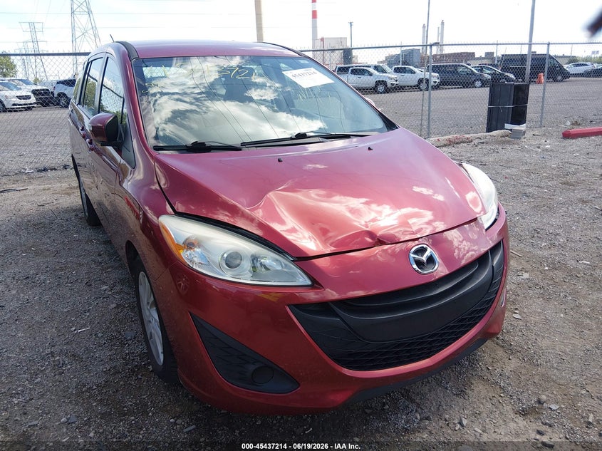2015 Mazda 5 VIN JM1CW2BL4F0182079 IAAI salvage auction — FRONT END, Clear (Indiana), sold $75 on 2026-07-22 (photo 6)