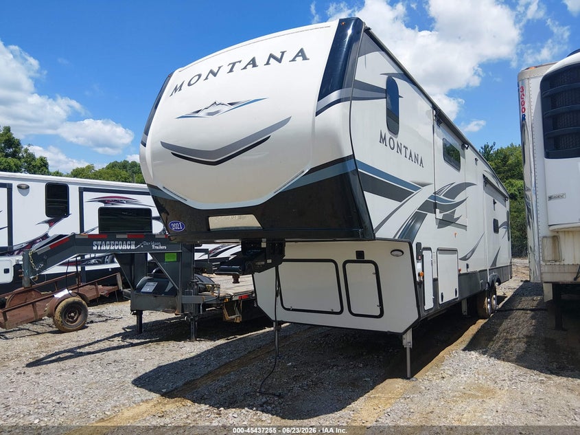 2021 Keystone Travel trlr VIN 4YDF39320M4700602 IAAI salvage auction — UNKNOWN, Salvage (Tennessee), sold $9,850 on 2026-07-09 (photo 2)