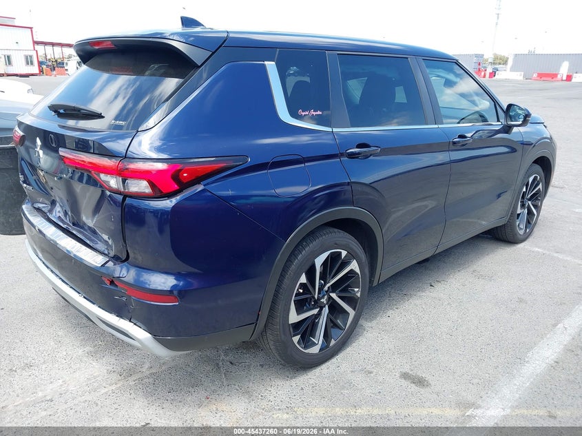 2022 Mitsubishi Outlander VIN JA4J4UA88NZ080486 IAAI salvage auction — REAR END, Salvage Title, sold $9,000 on 2026-07-16 (photo 4)