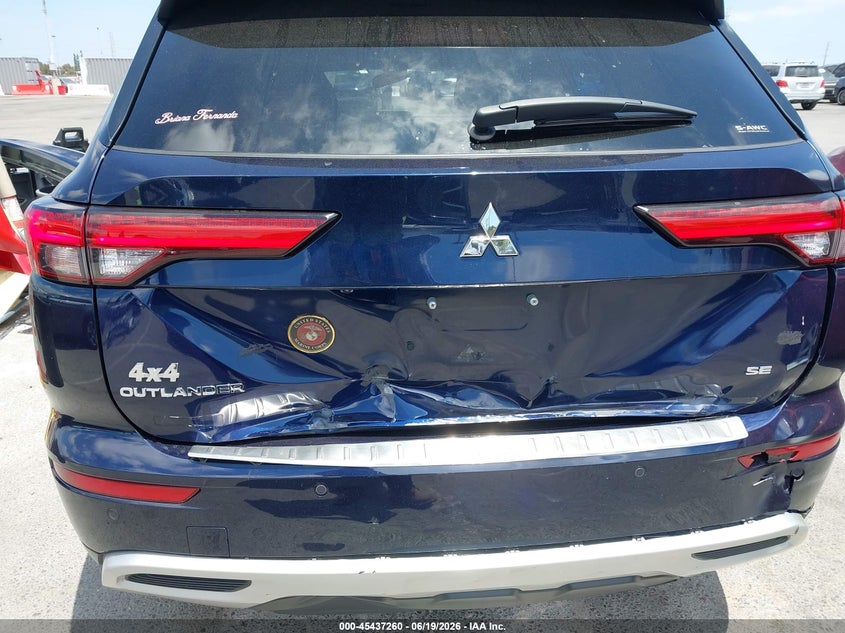 2022 Mitsubishi Outlander VIN JA4J4UA88NZ080486 IAAI salvage auction — REAR END, Salvage Title, sold $9,000 on 2026-07-16 (photo 6)