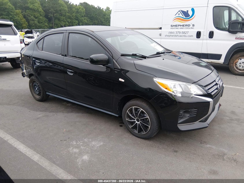 2022 Mitsubishi Mirage VIN ML32FUFJ1NHF09169 IAAI salvage auction — REAR END, Salvage Title, sold $2,250 on 2026-07-22 (photo 1)