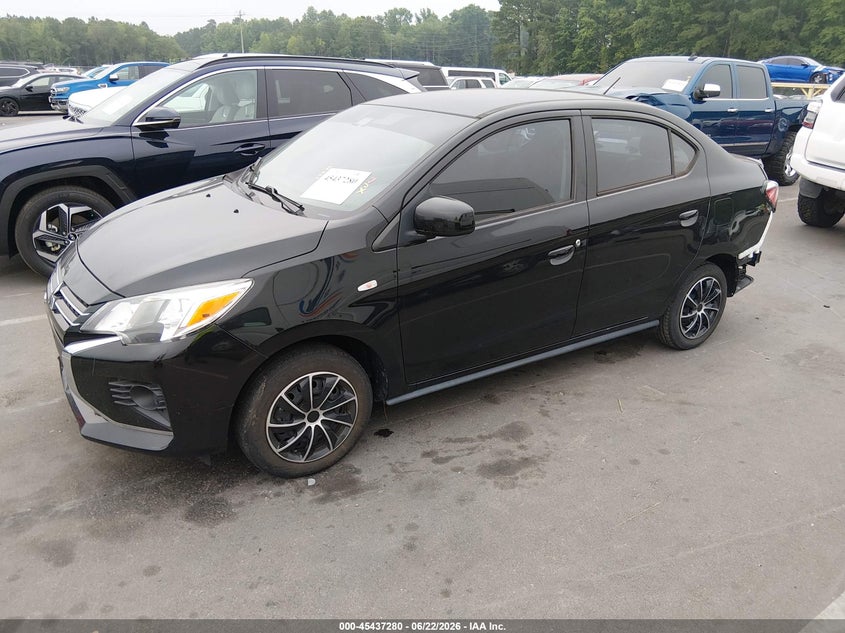 2022 Mitsubishi Mirage VIN ML32FUFJ1NHF09169 IAAI salvage auction — REAR END, Salvage Title, sold $2,250 on 2026-07-22 (photo 2)