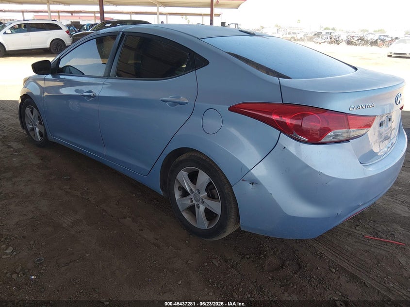 2011 Hyundai Elantra VIN KMHDH4AE6BU109226 IAAI salvage auction — NORMAL WEAR, Clear (Arizona), sold $25 on 2026-07-28 (photo 3)