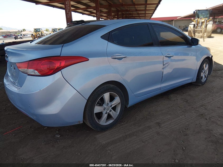 2011 Hyundai Elantra VIN KMHDH4AE6BU109226 IAAI salvage auction — NORMAL WEAR, Clear (Arizona), sold $25 on 2026-07-28 (photo 4)