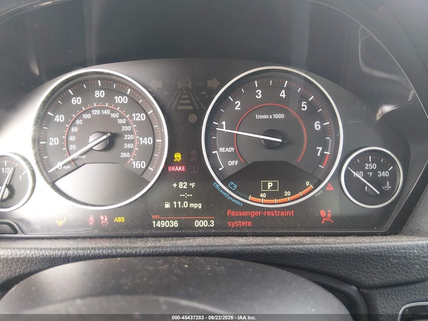 2013 BMW 3er VIN WBA3A5C54DF350312 IAAI salvage auction — UNKNOWN, Salvage (Louisiana), sold $1,100 on 2026-07-07 (photo 7)