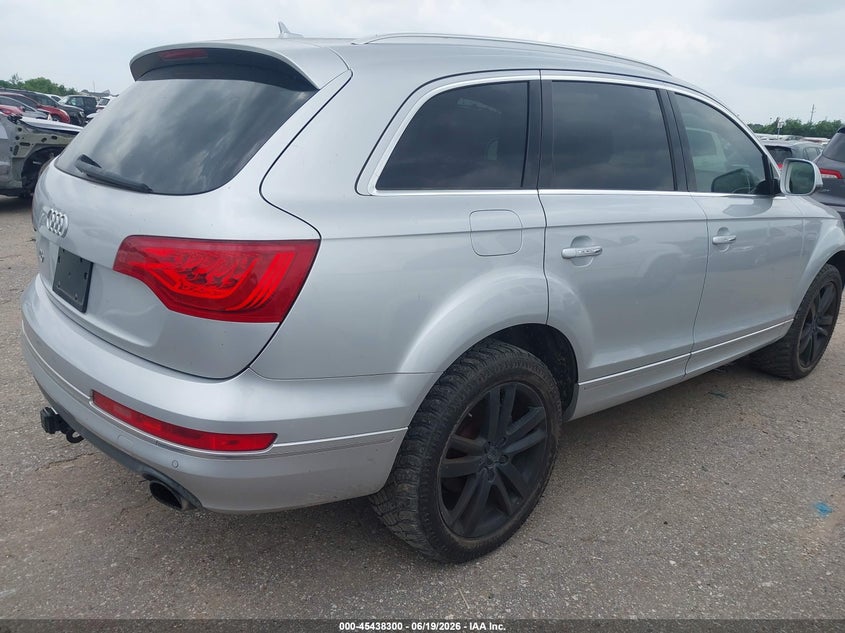 2013 Audi Q7 VIN WA1LGAFE9DD002386 IAAI salvage auction — NORMAL WEAR, Original (Texas), sold $2,000 on 2026-07-29 (photo 4)