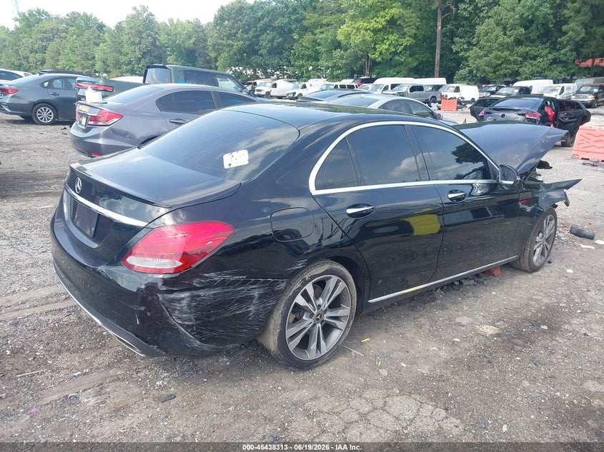 2018 Mercedes-benz C-klasse VIN WDDWF4JB1JR315540 IAAI salvage auction — FRONT END, Salvage Title, sold $1,750 on 2026-08-12 (photo 4)