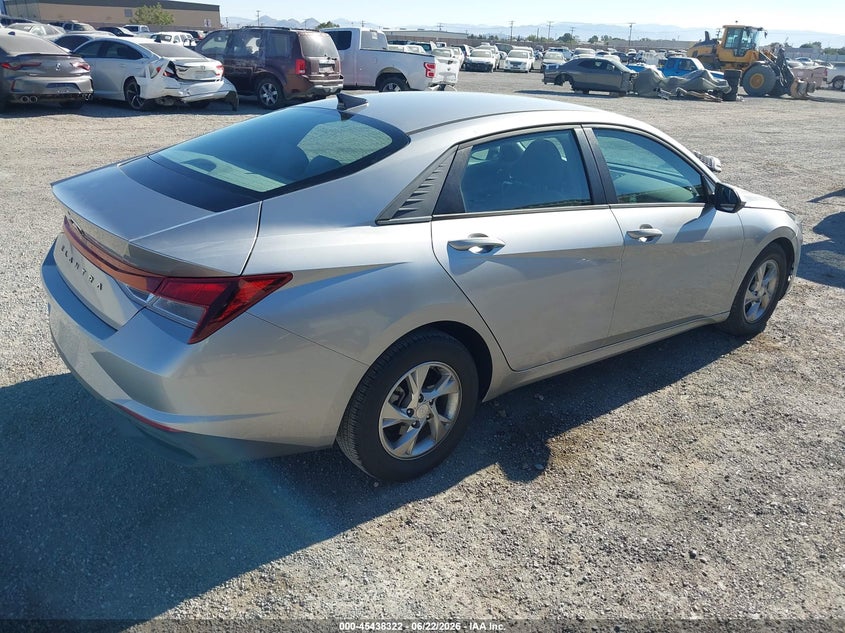 2021 Hyundai Elantra VIN 5NPLL4AG4MH042543 IAAI salvage auction — NORMAL WEAR, SF97 (California), sold $525 on 2026-07-28 (photo 4)