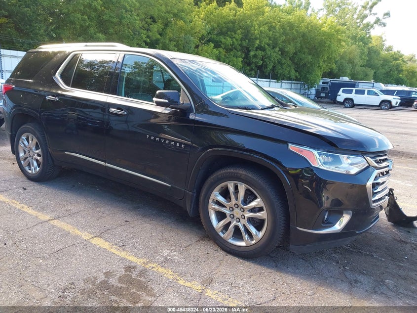 2021 Chevrolet Traverse VIN 1GNEVNKW3MJ167496 IAAI salvage auction — FRONT END, Clear (Michigan), sold $6,100 on 2026-07-09 (photo 1)