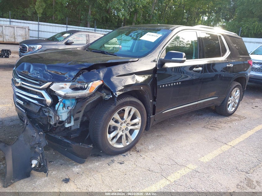 2021 Chevrolet Traverse VIN 1GNEVNKW3MJ167496 IAAI salvage auction — FRONT END, Clear (Michigan), sold $6,100 on 2026-07-09 (photo 2)