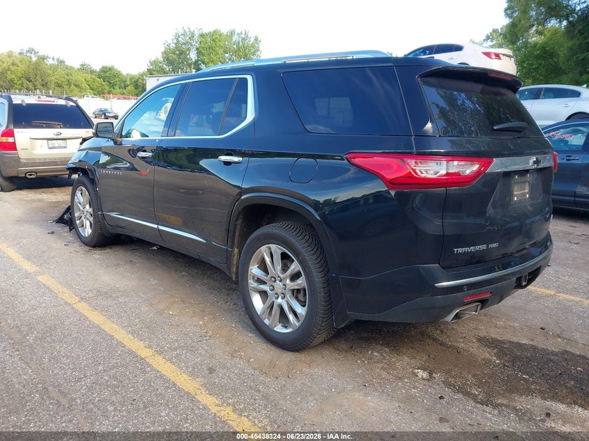 2021 Chevrolet Traverse VIN 1GNEVNKW3MJ167496 IAAI salvage auction — FRONT END, Clear (Michigan), sold $6,100 on 2026-07-09 (photo 3)