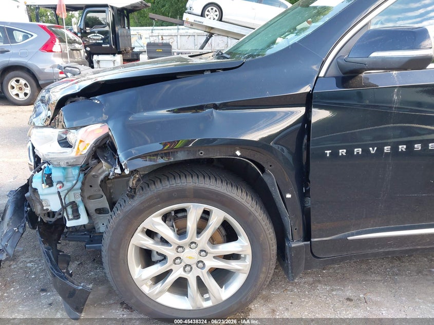 2021 Chevrolet Traverse VIN 1GNEVNKW3MJ167496 IAAI salvage auction — FRONT END, Clear (Michigan), sold $6,100 on 2026-07-09 (photo 6)