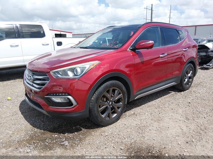 2017 Hyundai Santa fe VIN 5XYZW4LA1HG449498 IAAI salvage auction — REAR END, Salvage (Louisiana), sold $2,250 on 2026-07-22 (photo 2)