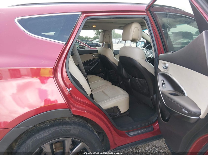 2017 Hyundai Santa fe VIN 5XYZW4LA1HG449498 IAAI salvage auction — REAR END, Salvage (Louisiana), sold $2,250 on 2026-07-22 (photo 8)