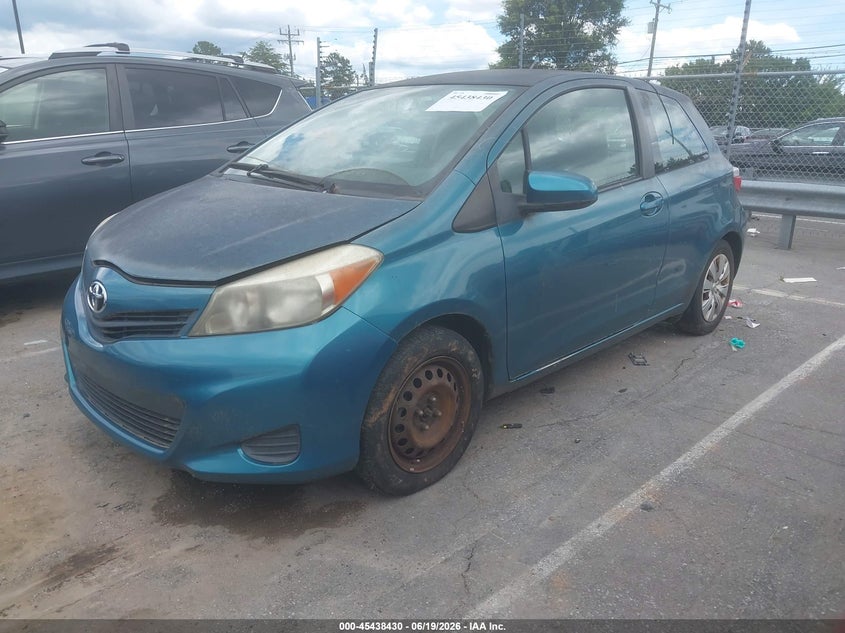 2012 Toyota Yaris VIN JTDJTUD33CD500920 IAAI salvage auction — NORMAL WEAR, Clear-Dealer Only (North Carolina), sold $675 on 2026-07-29 (photo 2)