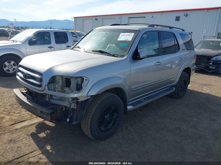 2002 Toyota Sequoia VIN 5TDBT48A62S075113 IAAI salvage auction — FRONT END, Salvage (Idaho), sold $800 on 2026-08-01 (photo 2)
