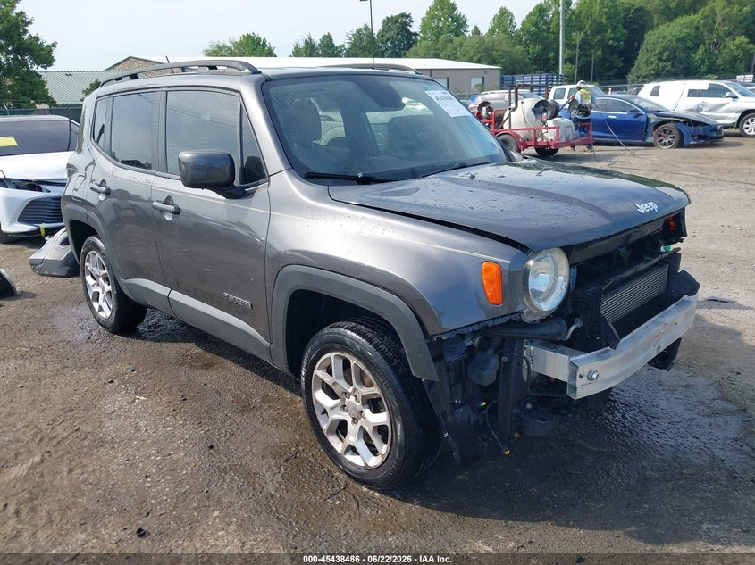 2016 Jeep Renegade VIN ZACCJBBT8GPD76298 IAAI salvage auction — LEFT FRONT, Salvage (Virginia), sold $2,050 on 2026-07-13 (photo 1)