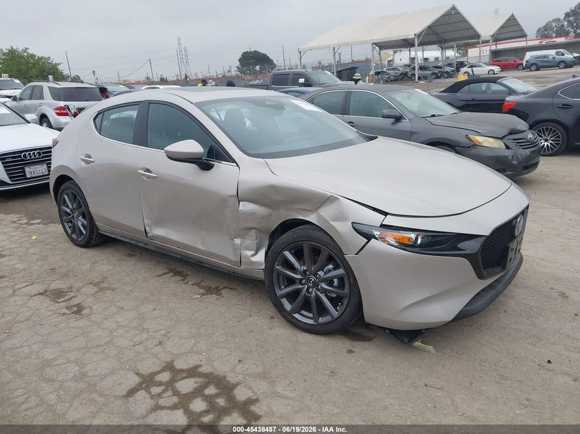 2026 Mazda 3 VIN JM1BPALL6T1878255 IAAI salvage auction — RIGHT FRONT, Salvage Title, sold $8,800 on 2026-07-29 (photo 1)