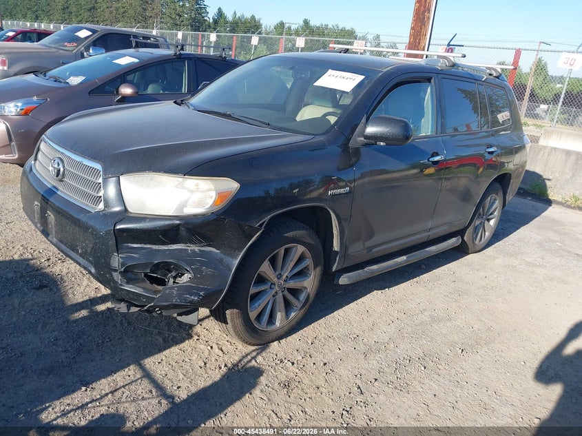 2008 Toyota Highlander hybrid VIN JTEEW44A082024096 IAAI salvage auction — NORMAL WEAR, Clear (Washington), sold $1,525 on 2026-07-15 (photo 2)