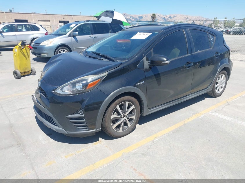 2018 Toyota Prius c VIN JTDKDTB38J1615137 IAAI salvage auction — FRONT & REAR, Salvage (California), sold $1,550 on 2026-07-29 (photo 2)