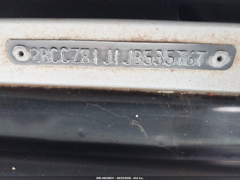 1988 Jeep Wrangler / VIN 2BCCZ81J1JB535767 IAAI salvage auction — RIGHT FRONT, Clear (New Jersey), sold $575 on 2026-07-09 (photo 9)