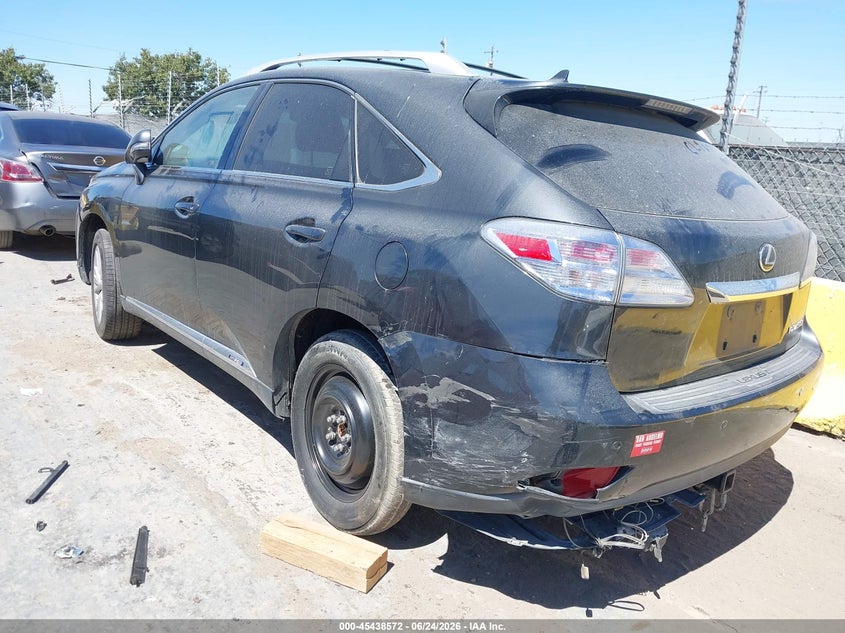 2011 Lexus Rx 450h VIN JTJBC1BA7B2041354 IAAI salvage auction — LEFT REAR, Salvage (California), sold $2,725 on 2026-07-23 (photo 3)