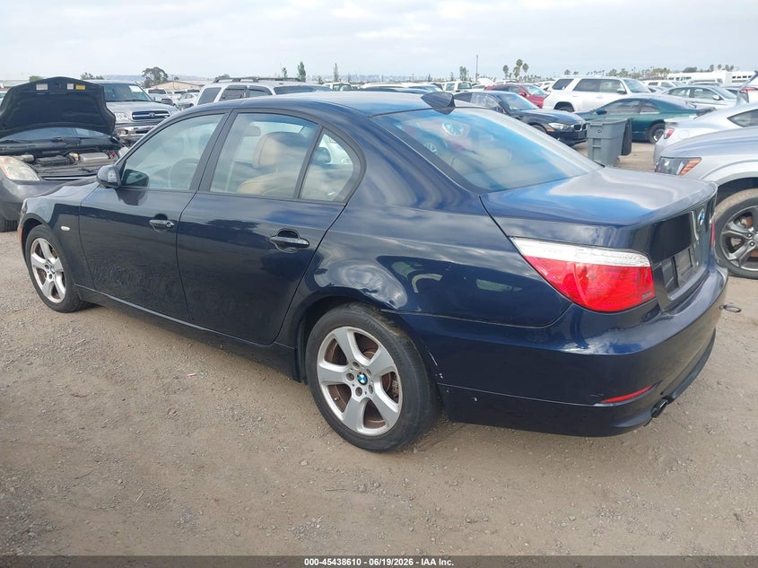 2008 BMW 5 series VIN WBANV93528CZ67672 IAAI salvage auction — NORMAL WEAR, Clear - Dealer Only (California), sold $325 on 2026-07-20 (photo 3)