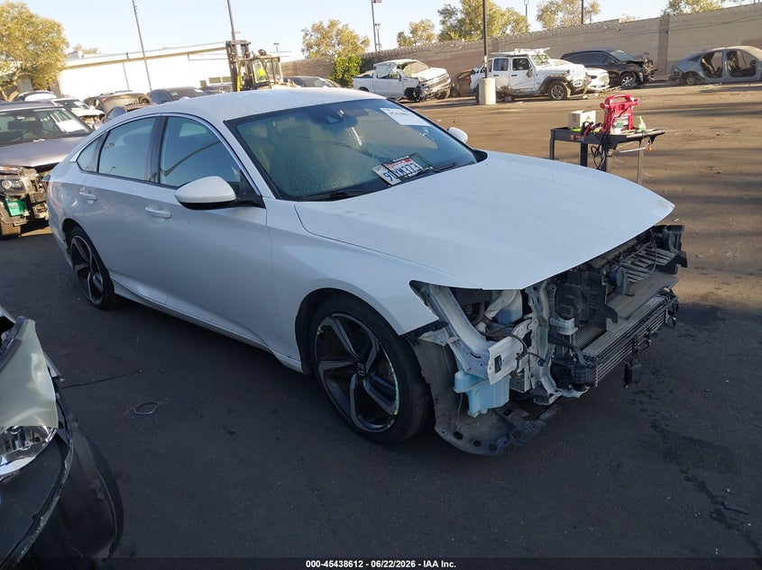 2019 Honda Accord VIN 1HGCV1F32KA176486 IAAI salvage auction — FRONT END, Salvage Title, sold $4,650 on 2026-07-22 (photo 1)