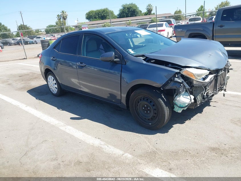 2016 Toyota Corolla VIN 5YFBURHE3GP502101 IAAI salvage auction — FRONT END, Salvage (California), sold $1,875 on 2026-07-14 (photo 1)