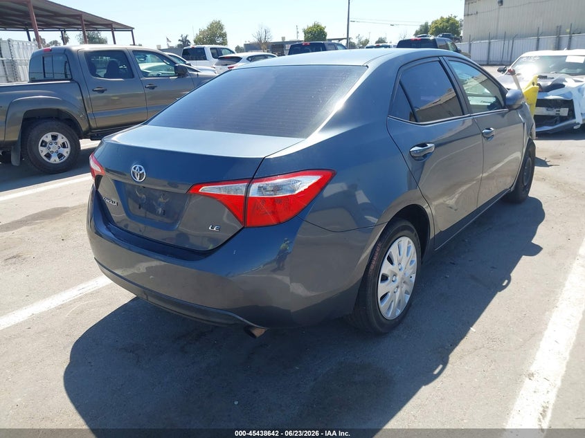 2016 Toyota Corolla VIN 5YFBURHE3GP502101 IAAI salvage auction — FRONT END, Salvage (California), sold $1,875 on 2026-07-14 (photo 4)