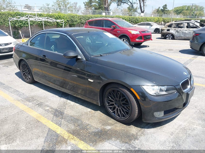2008 BMW 3 series VIN WBAWL13518PX19210 IAAI salvage auction — LEFT FRONT, Salvage (California), sold $1,100 on 2026-07-10 (photo 1)