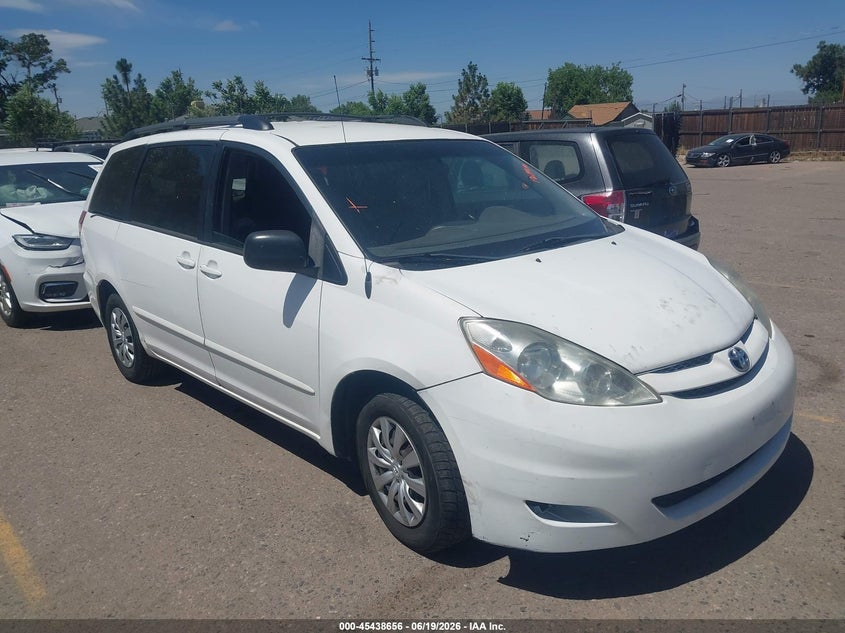 2008 Toyota Sienna VIN 5TDZK23C38S208529 IAAI salvage auction — NORMAL WEAR, Clear (Colorado), sold $475 on 2026-07-13 (photo 1)