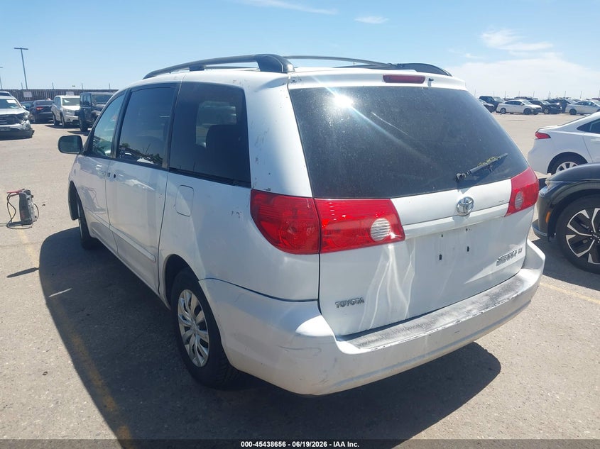 2008 Toyota Sienna VIN 5TDZK23C38S208529 IAAI salvage auction — NORMAL WEAR, Clear (Colorado), sold $475 on 2026-07-13 (photo 3)
