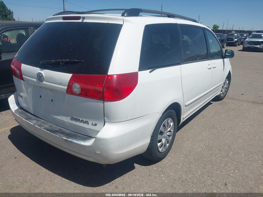 2008 Toyota Sienna VIN 5TDZK23C38S208529 IAAI salvage auction — NORMAL WEAR, Clear (Colorado), sold $475 on 2026-07-13 (photo 4)
