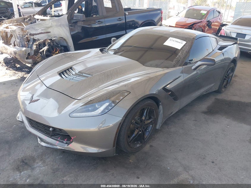 2016 Chevrolet Corvette VIN 1G1YD2D76G5118084 IAAI salvage auction — THEFT, Salvage Title, sold $18,300 on 2026-07-29 (photo 2)