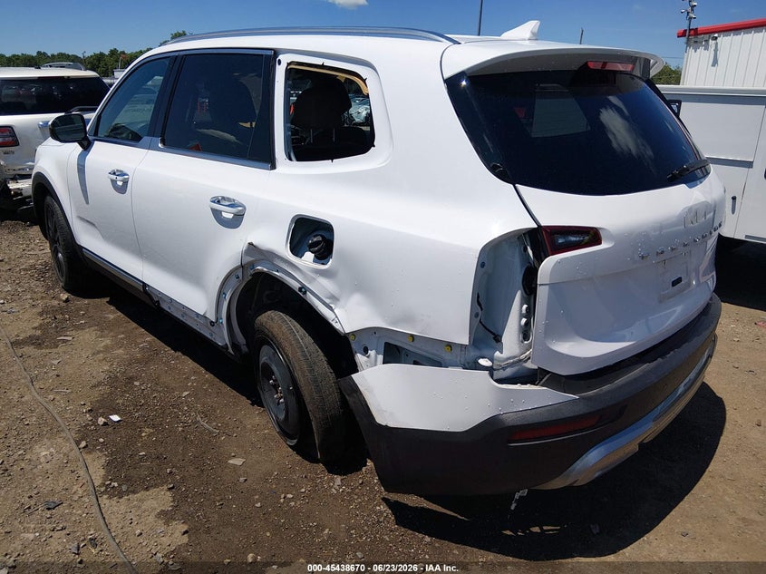 2022 Kia Telluride VIN 5XYP54HCXNG251311 IAAI salvage auction — SIDE, Salvage Title, sold $7,600 on 2026-07-29 (photo 3)