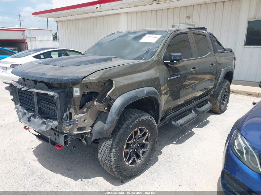 2023 Chevrolet Colorado VIN 1GCPTFEK1P1256056 IAAI salvage auction — WATER/FLOOD, Salvage Title, sold $10,300 on 2026-07-29 (photo 2)