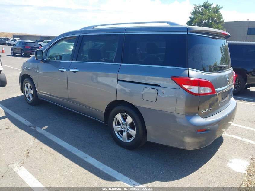 2016 Nissan Quest VIN JN8AE2KP8G9152601 IAAI salvage auction — NORMAL WEAR, Clear - Dealer Only (California), sold $750 on 2026-07-12 (photo 3)