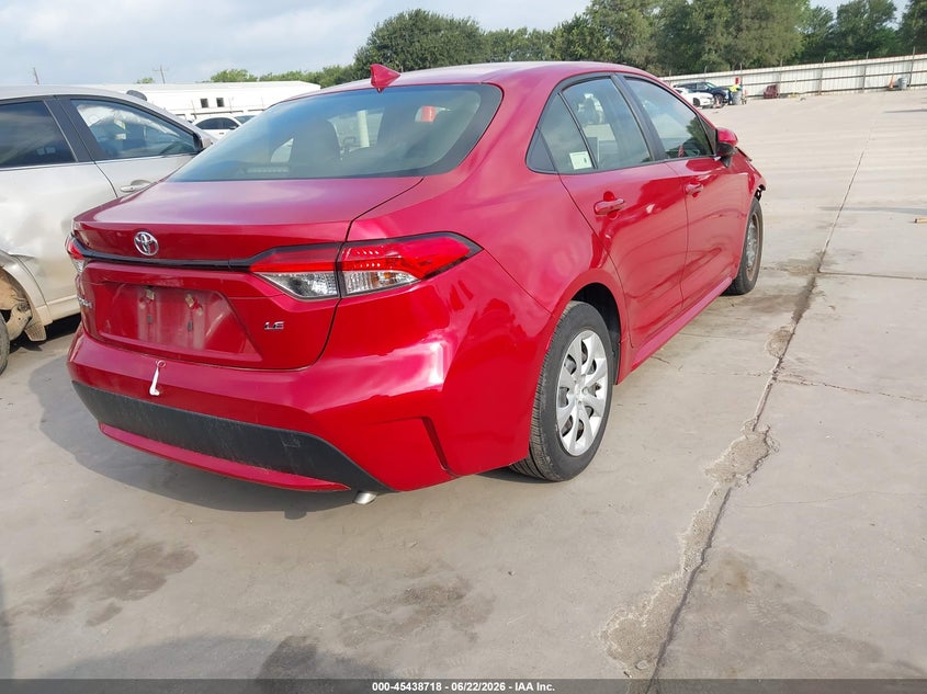 2021 Toyota Corolla VIN JTDEPMAE4MJ124629 IAAI salvage auction — LEFT FRONT, Original (Texas), sold $3,050 on 2026-07-28 (photo 4)