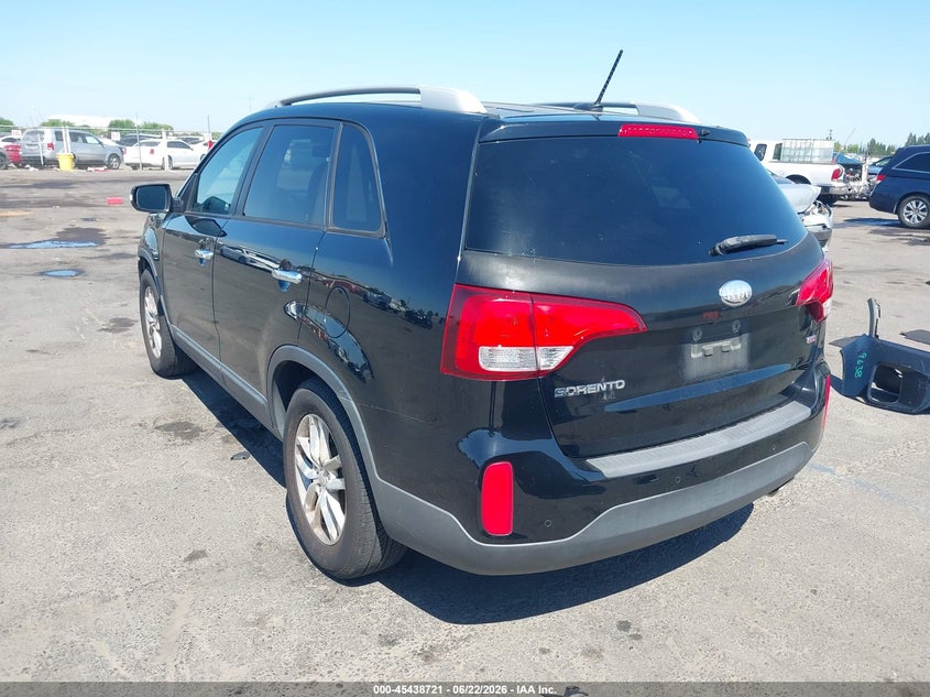 2014 Kia Sorento VIN 5XYKT3A62EG441134 IAAI salvage auction — FRONT END, Salvage (California), sold $1,350 on 2026-07-22 (photo 3)