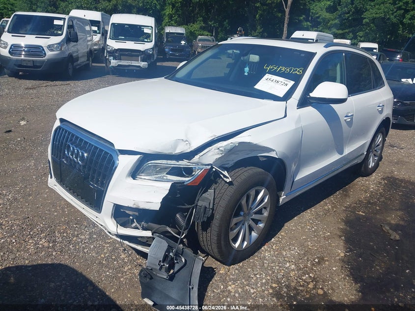 2016 Audi Q5 VIN WA1L2AFP7GA149005 IAAI salvage auction — LEFT FRONT, Mv-907A (New York), sold $1,975 on 2026-07-07 (photo 2)