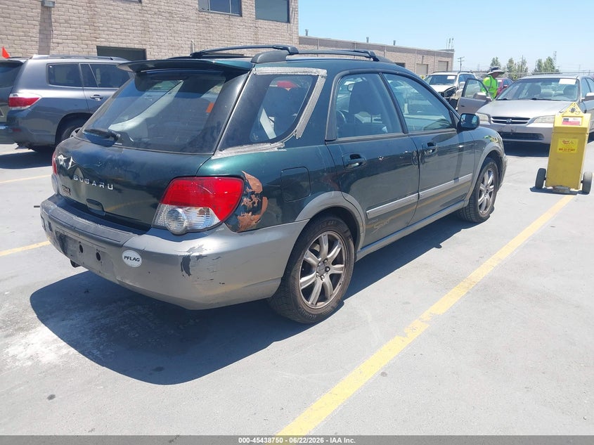 2005 Subaru Impreza VIN JF1GG68565H805688 IAAI salvage auction — LEFT SIDE, Salvage (California), sold $300 on 2026-07-06 (photo 4)
