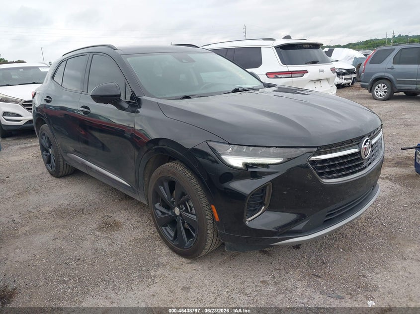 2021 Buick Envision VIN LRBFZNR48MD055649 IAAI salvage auction — HAIL, Salvage (Oklahoma), sold $3,100 on 2026-07-28 (photo 1)