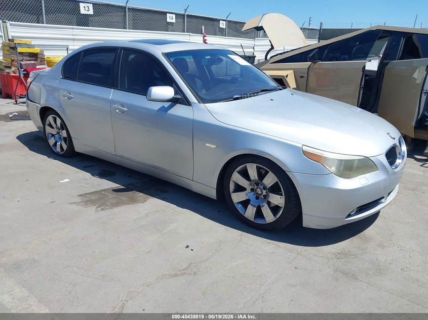 2004 BMW 5 series VIN WBANA73524B061103 IAAI salvage auction — REAR END, Salvage (California), sold $1,000 on 2026-07-15 (photo 1)