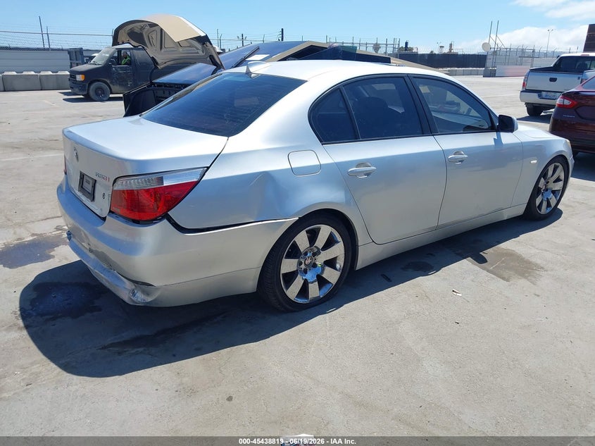 2004 BMW 5 series VIN WBANA73524B061103 IAAI salvage auction — REAR END, Salvage (California), sold $1,000 on 2026-07-15 (photo 4)