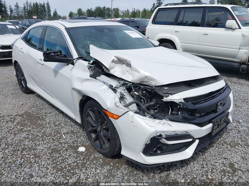 2020 Honda Civic VIN SHHFK7H61LU420358 IAAI salvage auction — RIGHT FRONT, Salvage Title, sold $7,900 on 2026-07-29 (photo 6)
